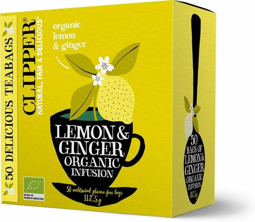 Clipper Organic Lemon & Ginger Infusion 3 Clipper Organic Lemon & Ginger Infusion