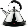 Alessi MG32 Electric Water Kettle 1,5 L, Steel/Black -Coffee Grinders Store 3914