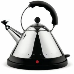 Alessi MG32 Electric Water Kettle 1,5 L, Steel/Black