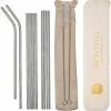 VESI Stainless Steel Straw 8 Pcs, Sandy Beach -Coffee Grinders Store 4024 9ac662668c2d3f6e9a8b38152b46755d