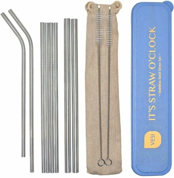 VESI Stainless Steel Straw 8 Pcs, By The Sea 3 VESI Stainless Steel Straw 8 Pcs, By The Sea