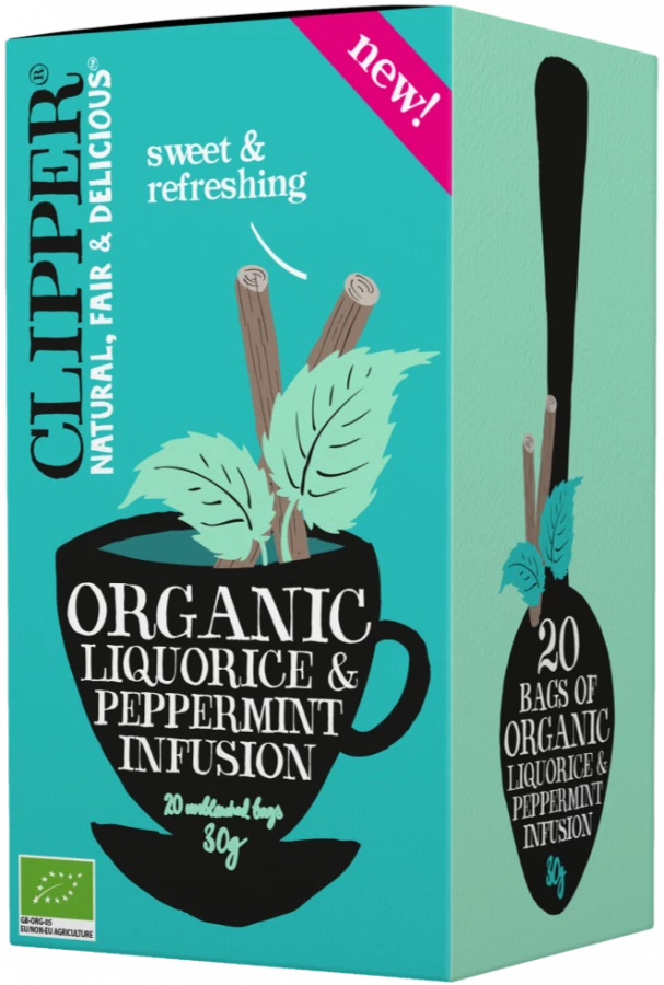 Clipper Organic Liquorice & Peppermint Infusion 20 Bags 3 Clipper Organic Liquorice & Peppermint Infusion 20 Bags