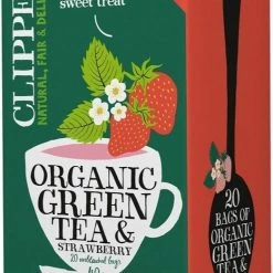 Clipper Organic Green Tea & Strawberry 20 Bags
