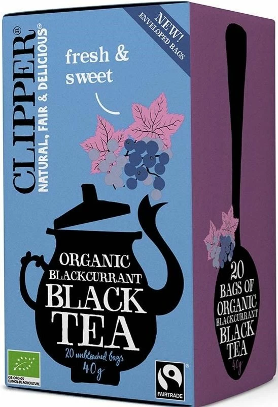 Clipper Organic Blackcurrant Black Tea 20 Bags 3 Clipper Organic Blackcurrant Black Tea 20 Bags
