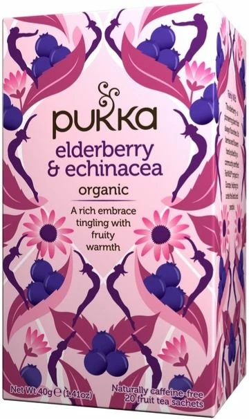 Pukka Organic Elderberry & Echinacea 20 Tea Bags 3 Pukka Organic Elderberry & Echinacea 20 Tea Bags