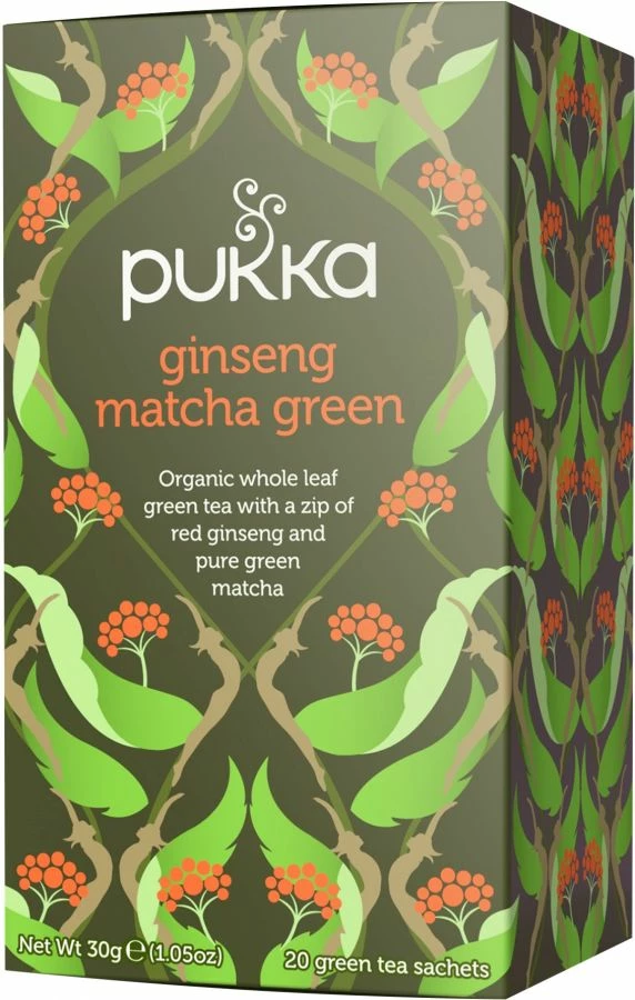 Pukka Organic Ginseng Matcha Green 20 Tea Bags 3 Pukka Organic Ginseng Matcha Green 20 Tea Bags