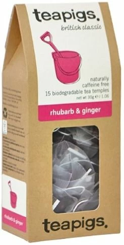 Teapigs Rhubarb & Ginger Tea 15 Tea Bags