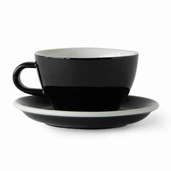 Acme Large Latte Cup 280 Ml + Saucer 15 Cm 3 Acme Large Latte Cup 280 Ml + Saucer 15 Cm
