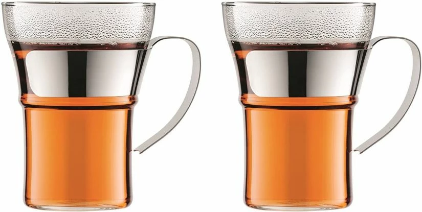 Bodum Assam Glass With Steel Handle 350 Ml, 2 Pcs 3 Bodum Assam Glass With Steel Handle 350 Ml, 2 Pcs