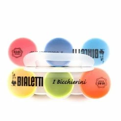 Bialetti Multicolour Ceramic Espresso Cups 90 Ml, 6 Pcs -Coffee Grinders Store bialetti bicchierini multicolor espresso cup 7543