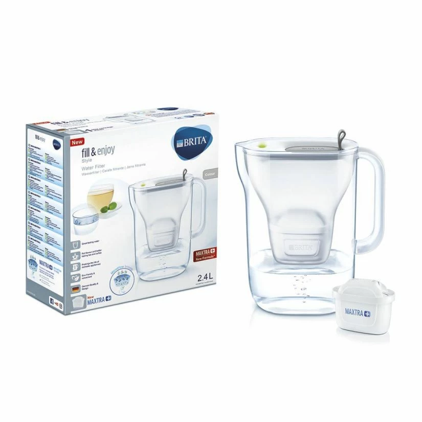 Brita Style Maxtra+ Water Filter Jug 2.4 L, White/Grey 4 Brita Style Maxtra+ Water Filter Jug 2.4 L, White/Grey - Image 2
