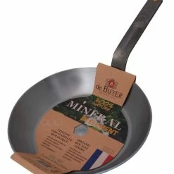 De Buyer Mineral B Element Carbon Steel Frying Pan -Coffee Grinders Store debuyer mineral b iron frypan 1263