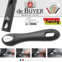 De Buyer Twisty Removable Long Handle, Black -Coffee Grinders Store debuyer twisty 5094