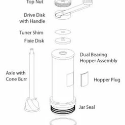Orphan Espresso Fixie Manual Coffee Grinder -Coffee Grinders Store orphan espresso fixie manual coffee grinder 7087