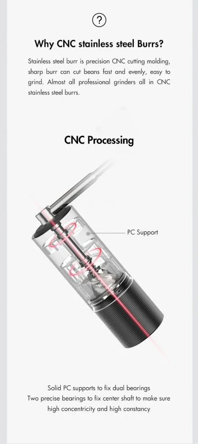 Timemore C3 MAX S2C Pro Coffee Grinder, Black 5 Timemore C3 MAX S2C Pro Coffee Grinder, Black - Image 3