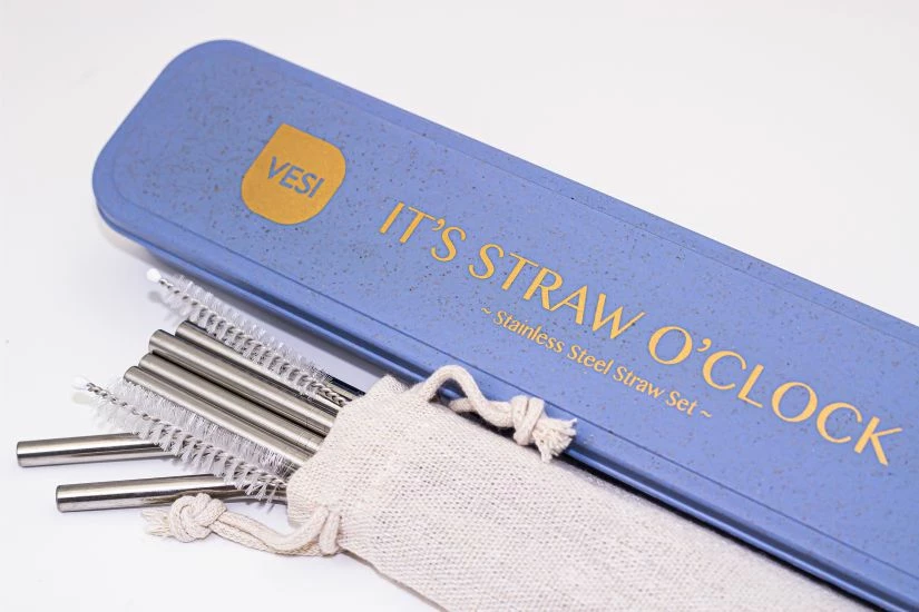 VESI Stainless Steel Straw 8 Pcs, By The Sea 4 VESI Stainless Steel Straw 8 Pcs, By The Sea - Image 2